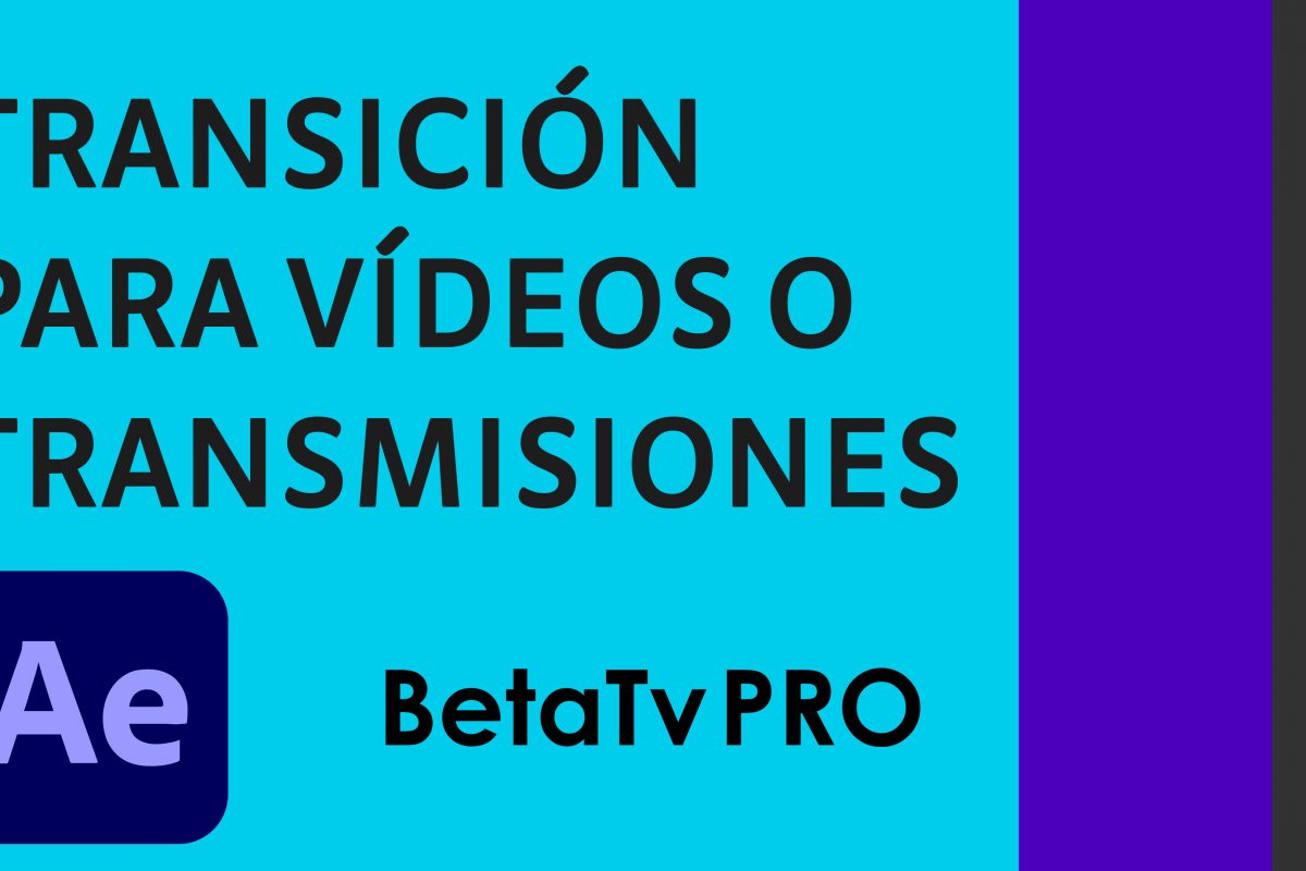 Crear una transición con logo en After Effects
